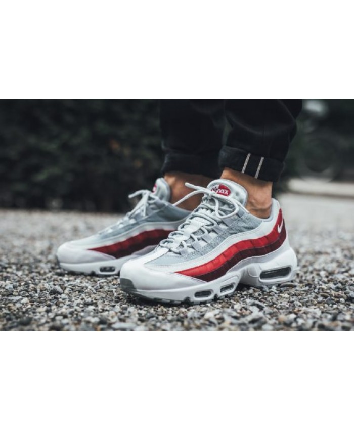 air max 95 blanche rouge grise
