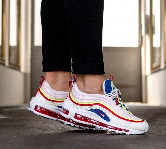 air max 97 blanche jaune